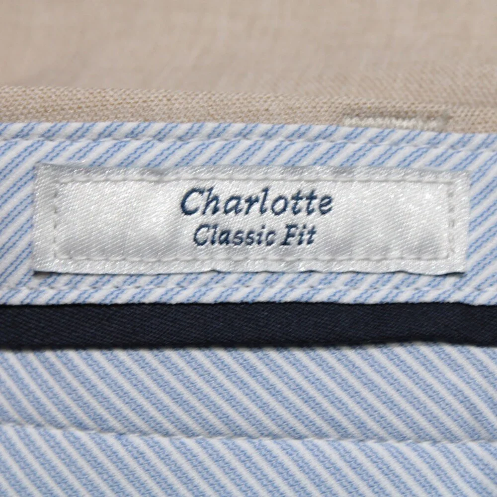 Peter Millar NWT Chinos / Casual Pants Size 40 US Charlotte Beige 100% Polyester